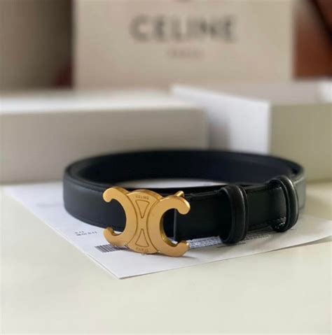 black Celine belt women